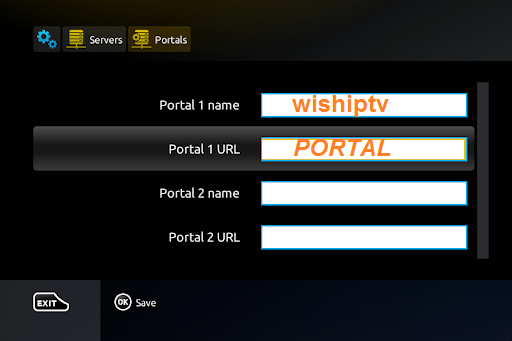 Configuration portal IPTV sur MAG