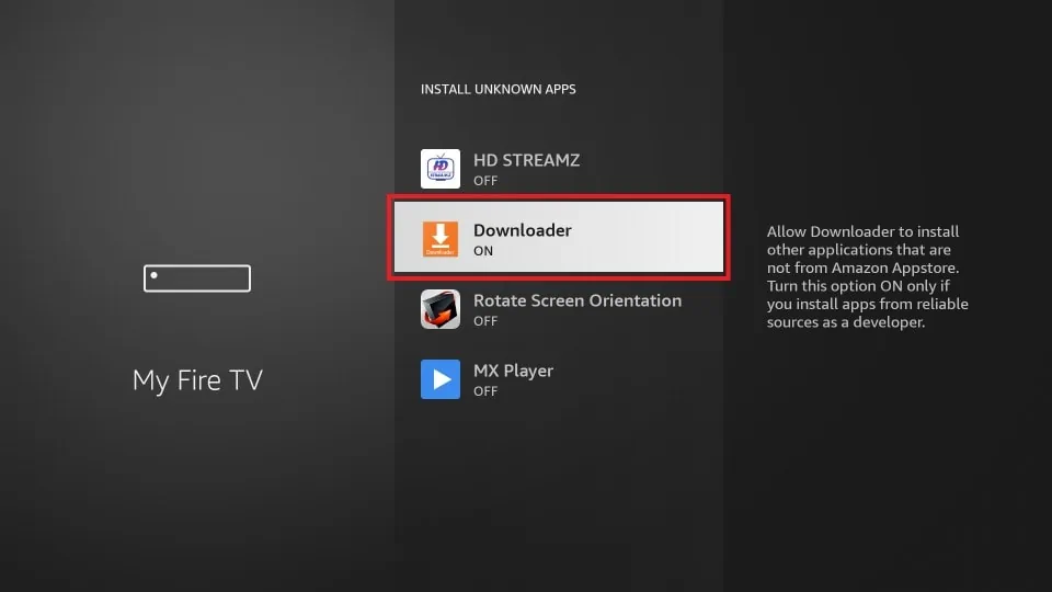 Installer des applications inconnues avec Downloader