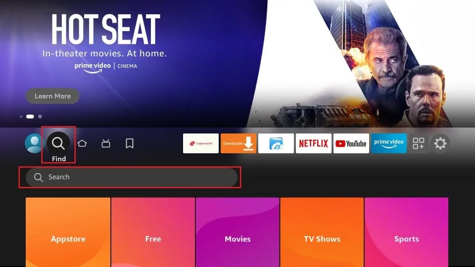 Chercher Downloader sur Fire Stick